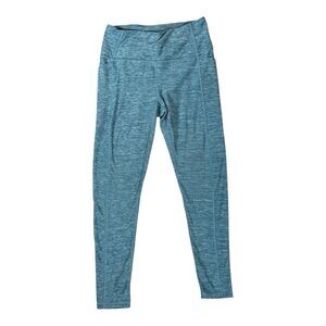 Victoria’s Secret On Point Flow Yoga Pants Sz 6 Turquoise Blue